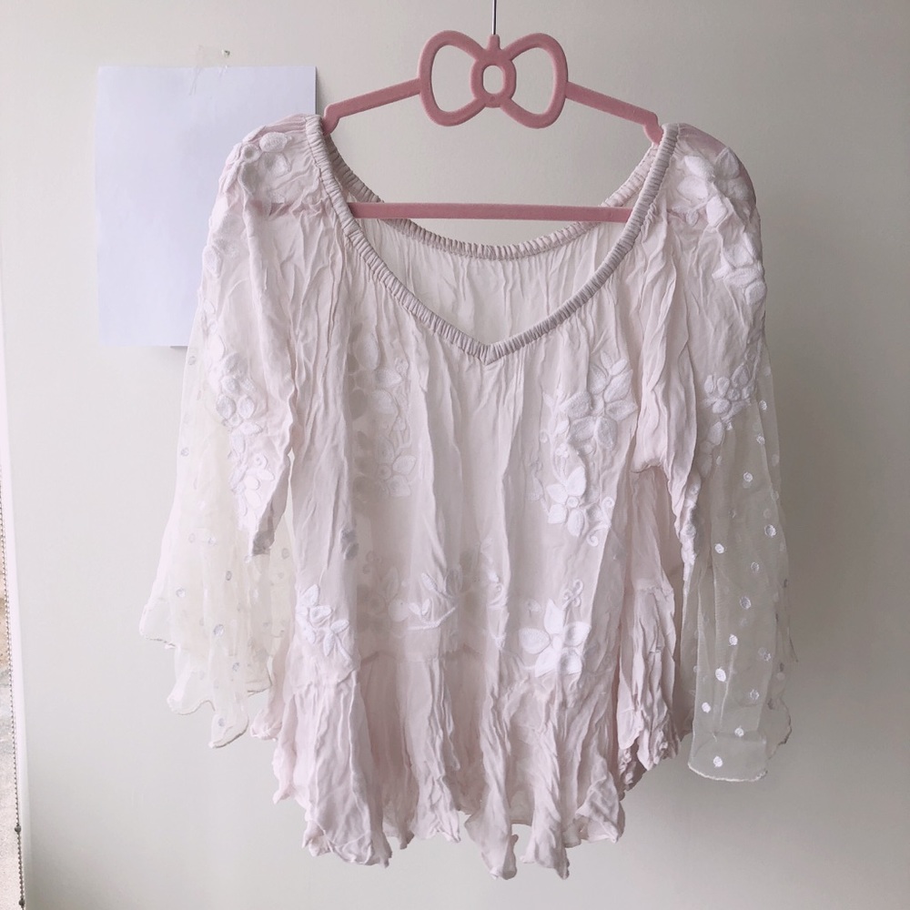 Snidel sheer shirt
